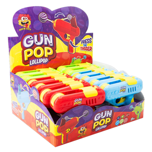 Gun Pop Lollipop Candy