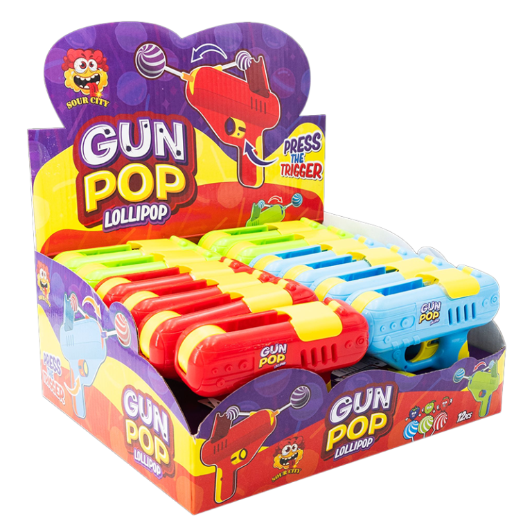 Gun Pop Lollipop Candy – Aurox Distributors
